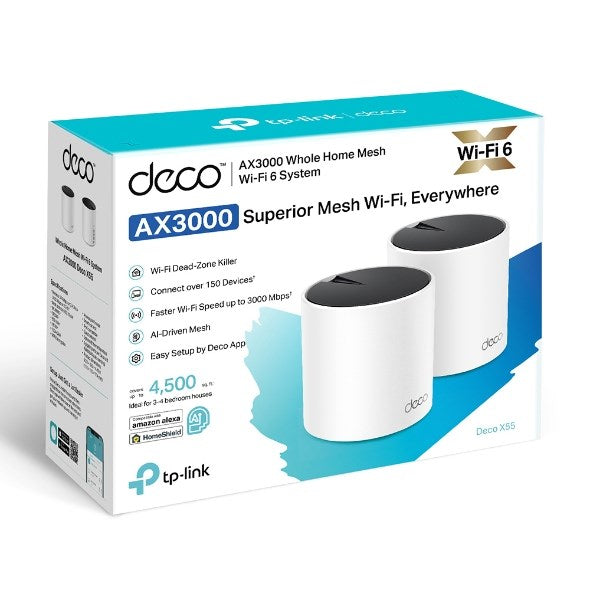 TP-Link AX3000 Dual-band Router Wi-Fi 6 (802.11ax) White GHz/5