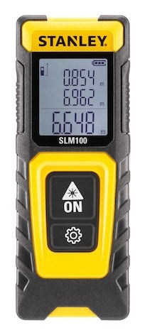 Stanley STHT77100-0 Laser Distance Meter 30 m Range Black and Yellow