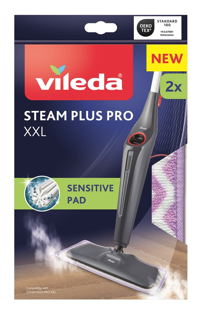 VILEDA Steam Mop Refill 144 g 20 mm Width 275 mm Length 185 mm Height Model 180853 Compatible with Vileda Steam Plus XXL Pro