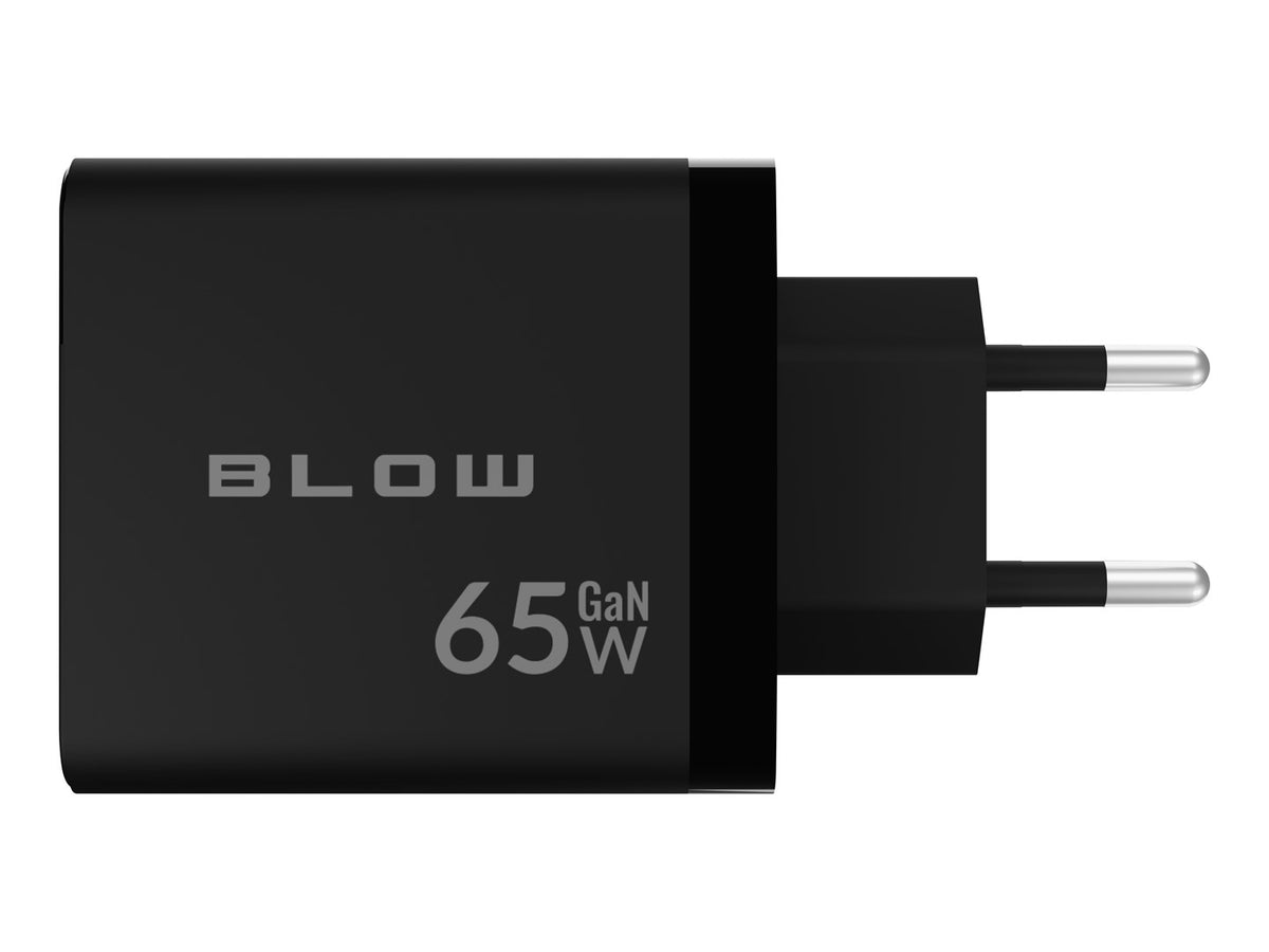 BLOW GaN Charger 65W USB-C 2 Ports USB-A Quick Charge