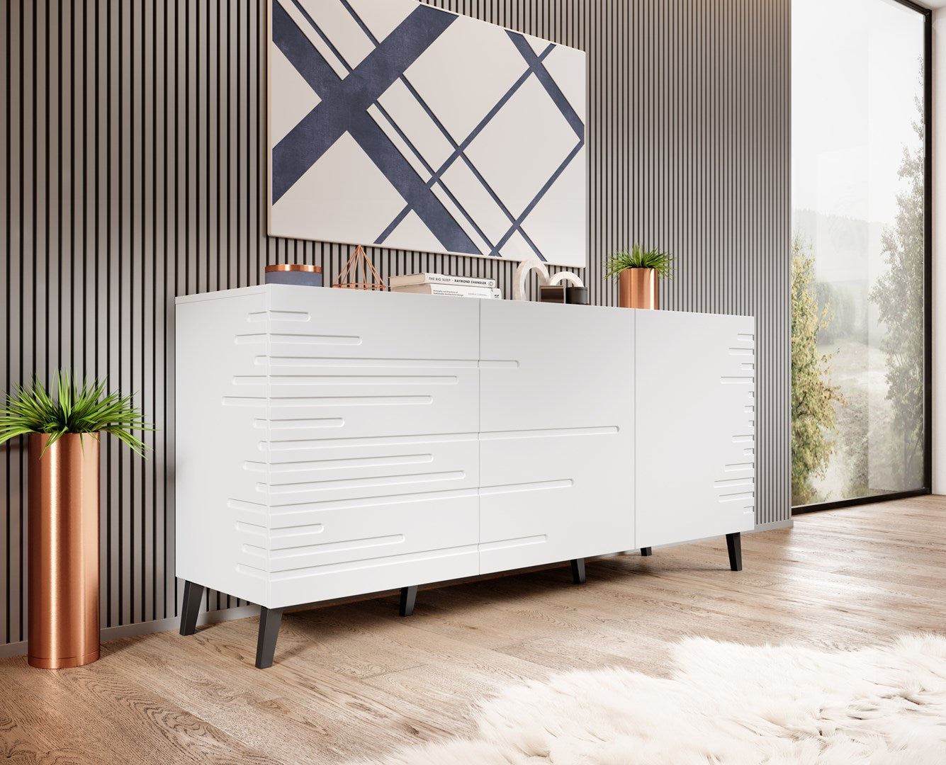 Cama Commode NOVA 155x40x72 white matt
