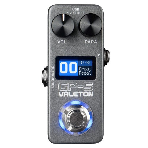 VALETON Guitar Multieffect Processor GP-5 - 100+ Effects, USB Type-C, 9V Power