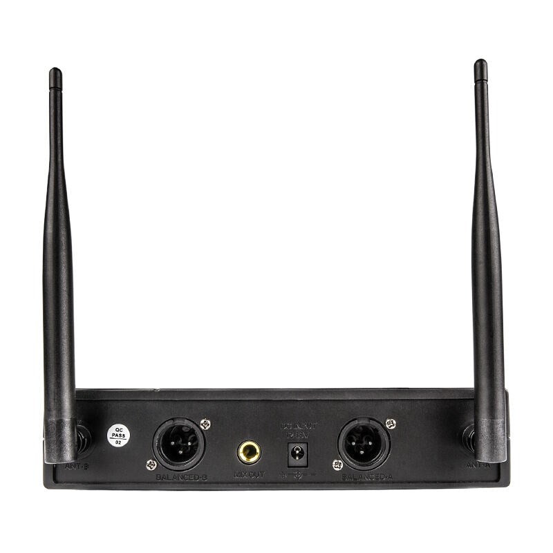 DVS2 Wireless Microphone System 2x Handheld Transmitter + Base UHF 560-590 MHz