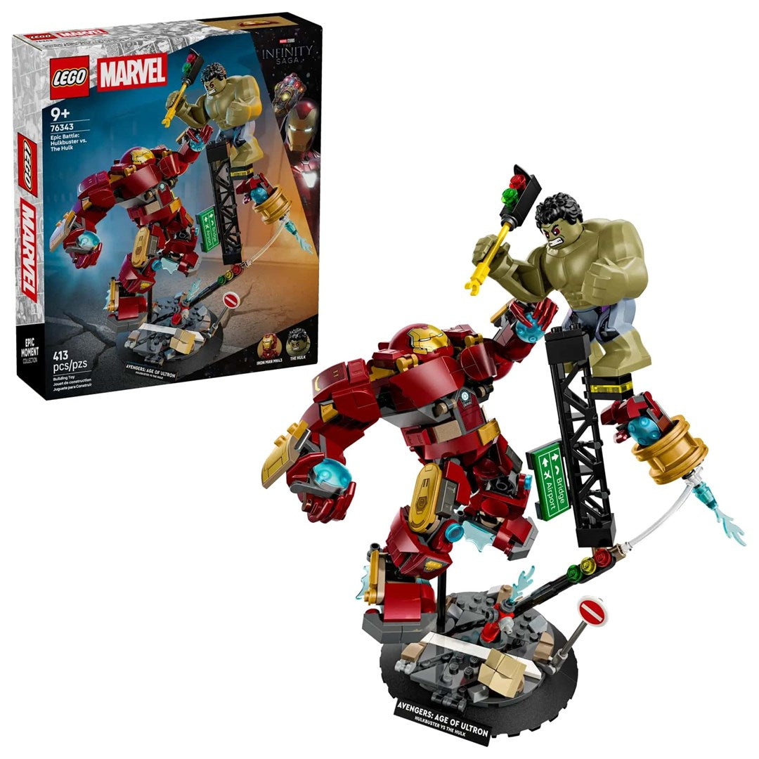 LEGO® Marvel Epic Battle: Hulkbuster vs. The Hulk Building Set, Ages 9+, Model 76343