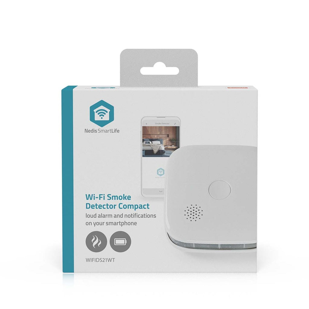 nedis WIFIDS21WT Smart Smoke Detector Air-sampling Detector Model WIFIDS21WT