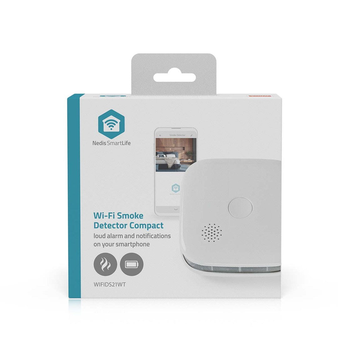 nedis WIFIDS21WT Smart Smoke Detector Air-sampling Detector Model WIFIDS21WT