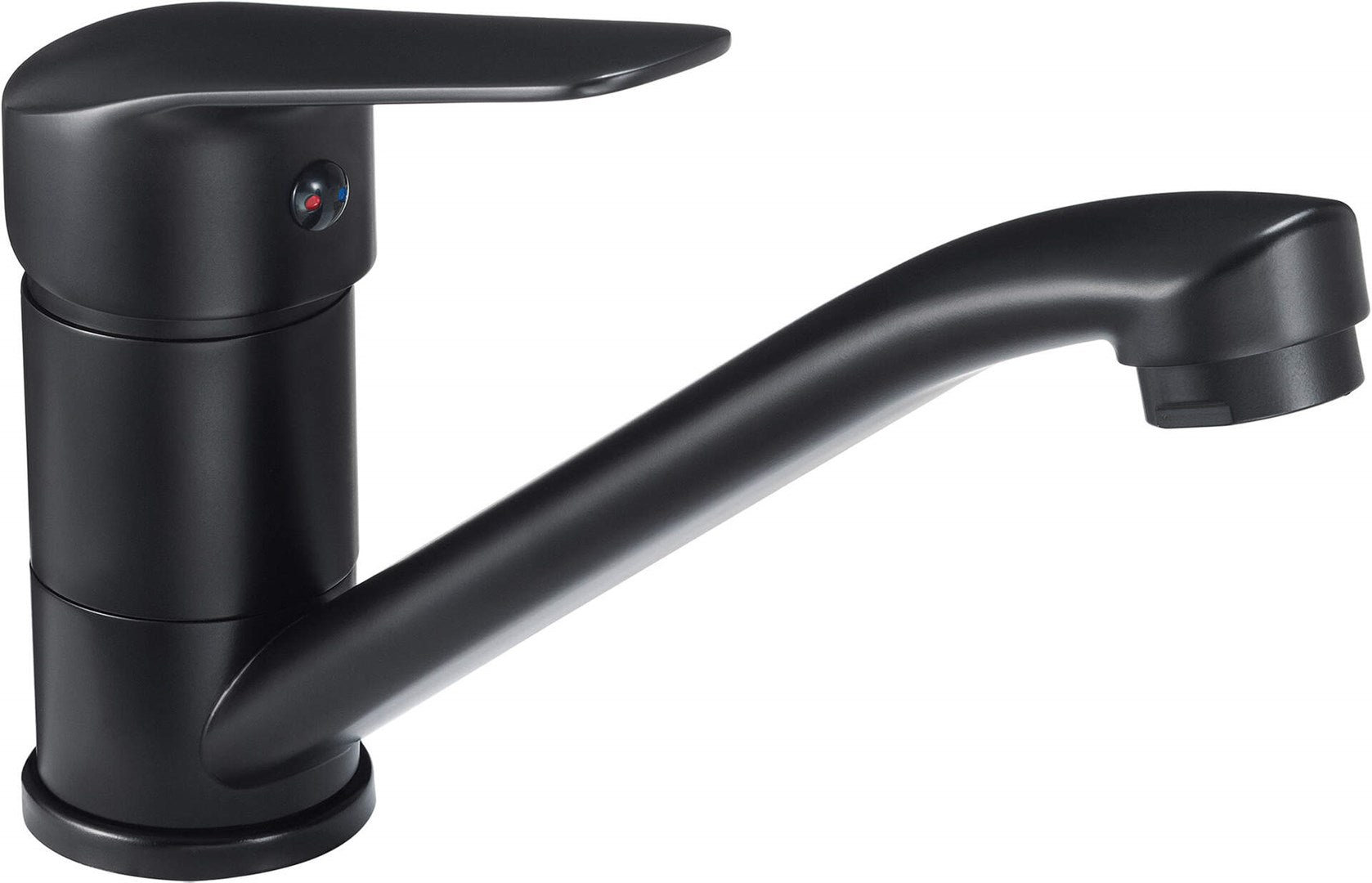 Basin mixer with swivel spout