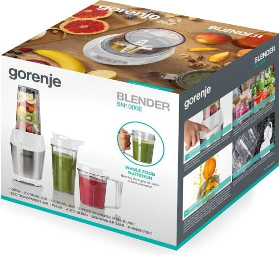 Gorenje Tabletop Blender 0.75 L 1000W White BN1000E