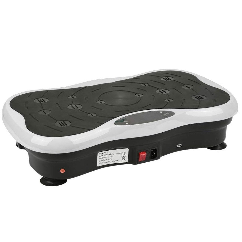 Extralink Moonwalk Spin Move Platofrma Wibracyjna do Cwiczen Fitness 200W biala