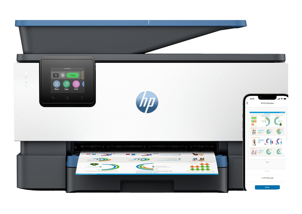 HP OfficeJet Pro 9125e Wireless All-in-One Color Printer  Instant Ink; Two-sided printing