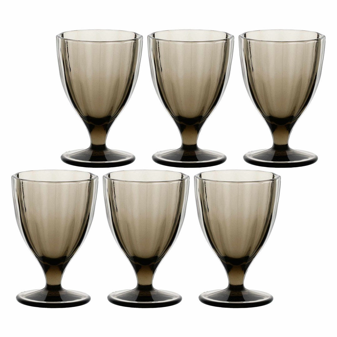 Set of 6 Amami glasses - Grey  300 ml