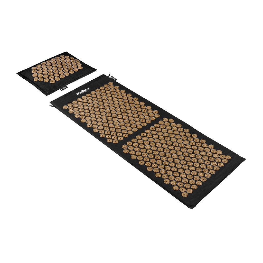 Rebel ECO Health Mat with Acupressure Spikes and Pillow, 110x42 cm, RBA-6012-GL