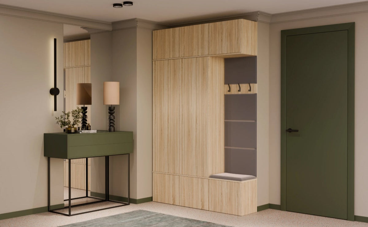 HAGA III 2SZ1W Wardrobe – Sonoma Oak