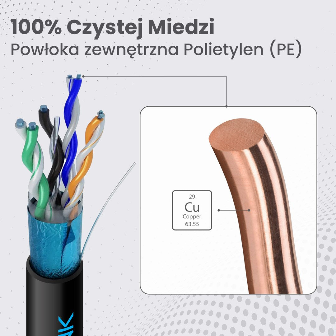 Extralink Networking Cable CAT5E FTP Outdoor Gelazed EX.17092