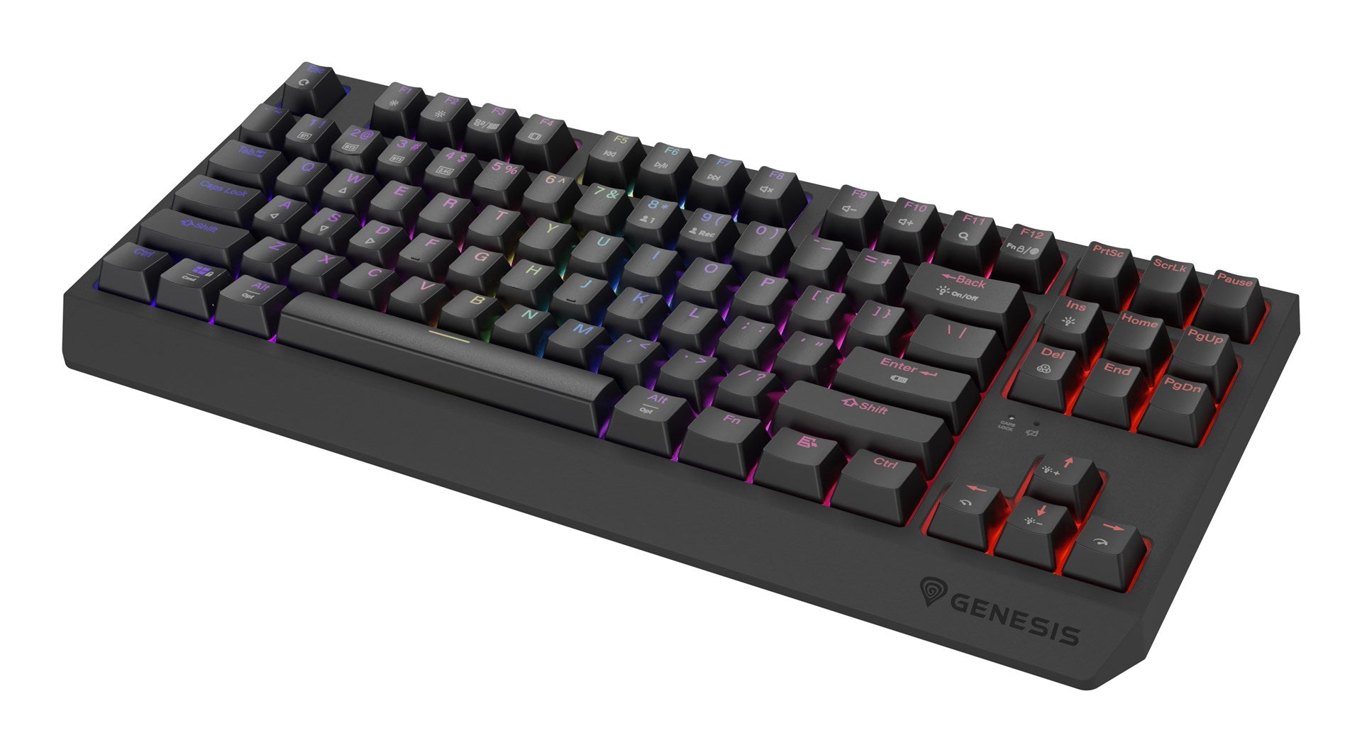 GENESIS Thor 230 TKL Gaming Keyboard USB + RF Wireless + Bluetooth Black