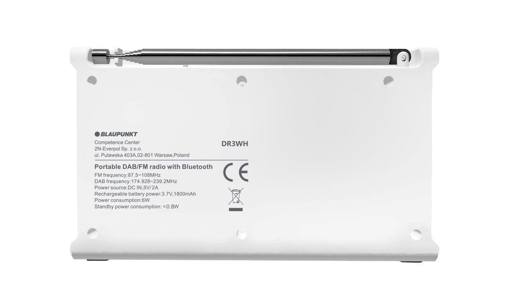 Blaupunkt Portable Radio DR3WH White