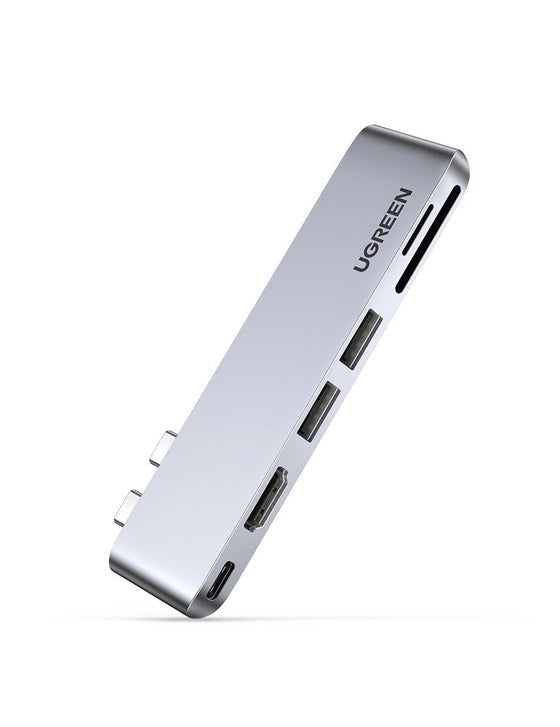UGREEN 80856 Laptop Dock/Port Replicator 2 x USB 3.2 Gen 2 Type-C Aluminium