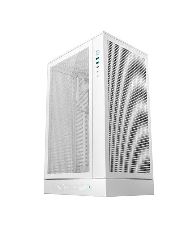 Deepcool CH270 Digital White Micro-ATX Case - Tempered Glass - Mini-Tower - R-CH270-WHNDM0-G-1