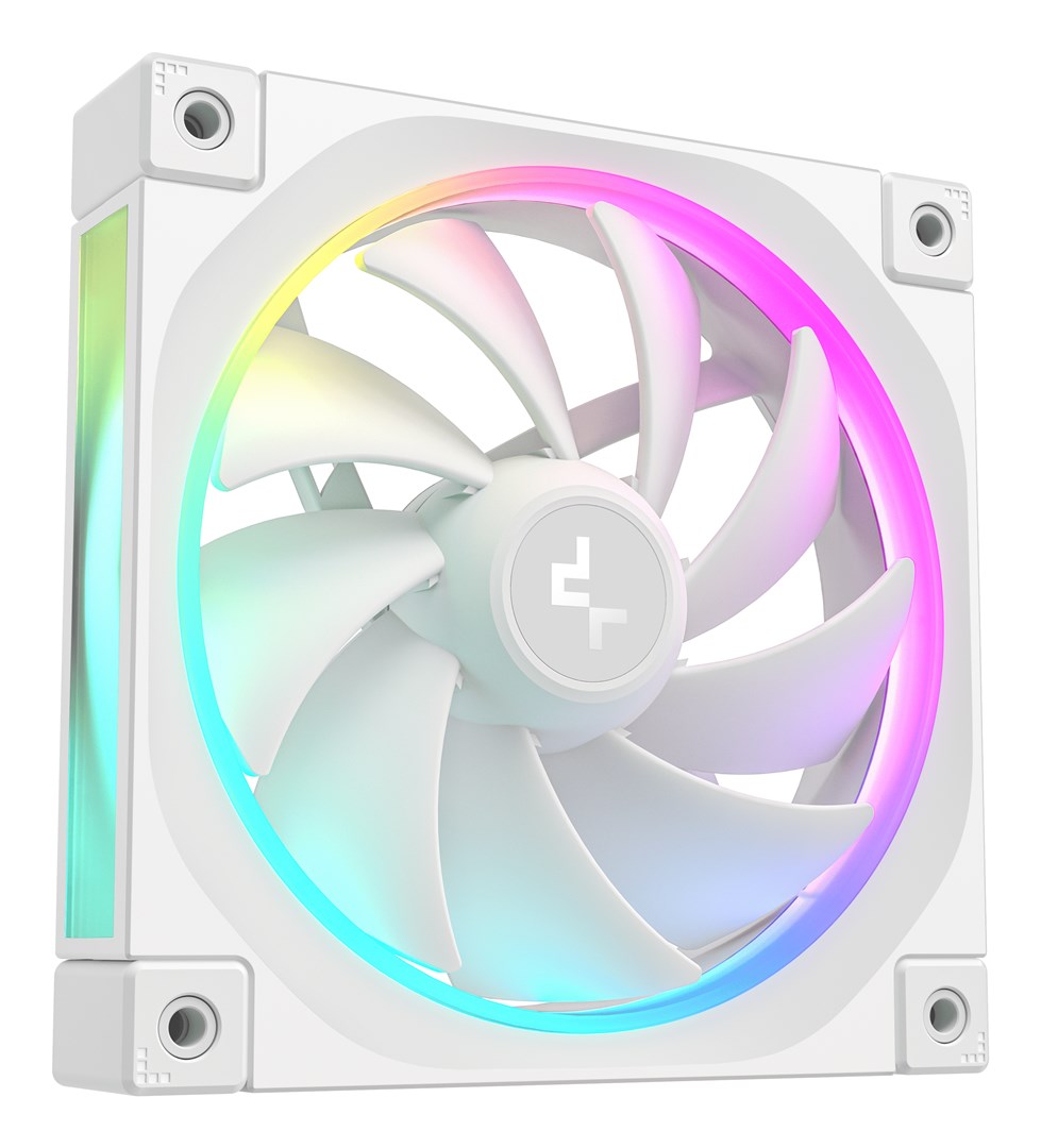 Deepcool FL12 White 3-Pack 120 mm - 2,150 RPM - 12 V (R-FL12-WHAPN3-G) 3er