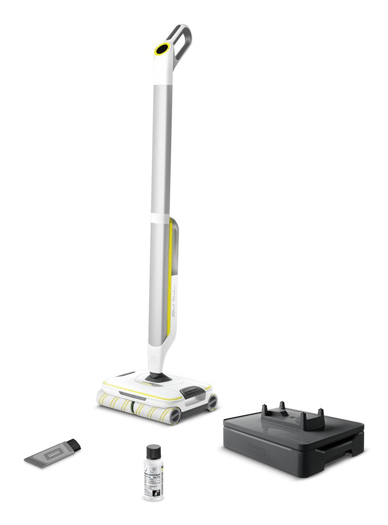KARCHER FC 8 Smart Signature Line Electric Broom Battery Powered Bagless Silver, White, Yellow Model 1.055.-711.0
