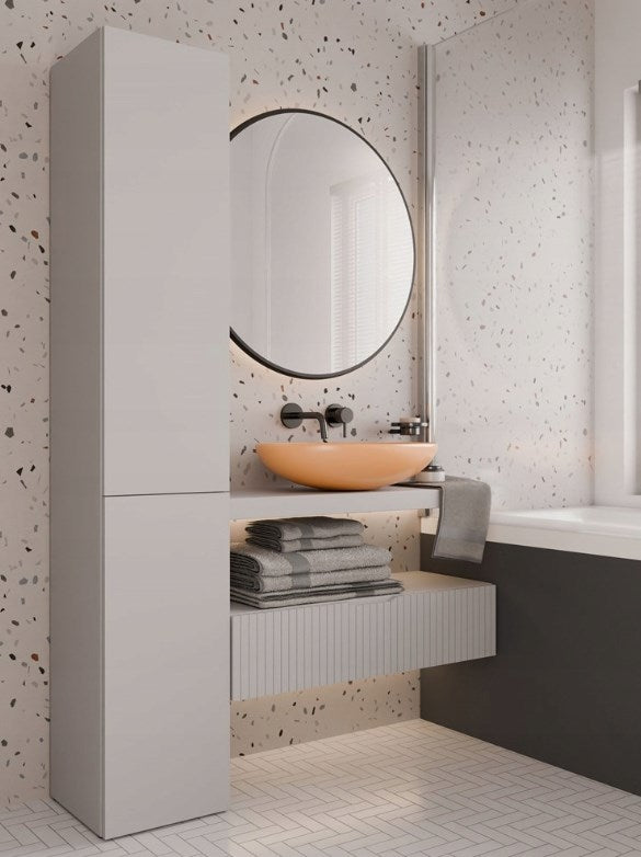Topeshop Bathroom Storage Cabinet NEL IV Cashmere Colour