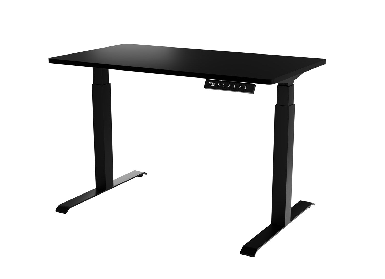 MOON Electric Height Adjustable Desk 121x67 Black 121x67x72-120