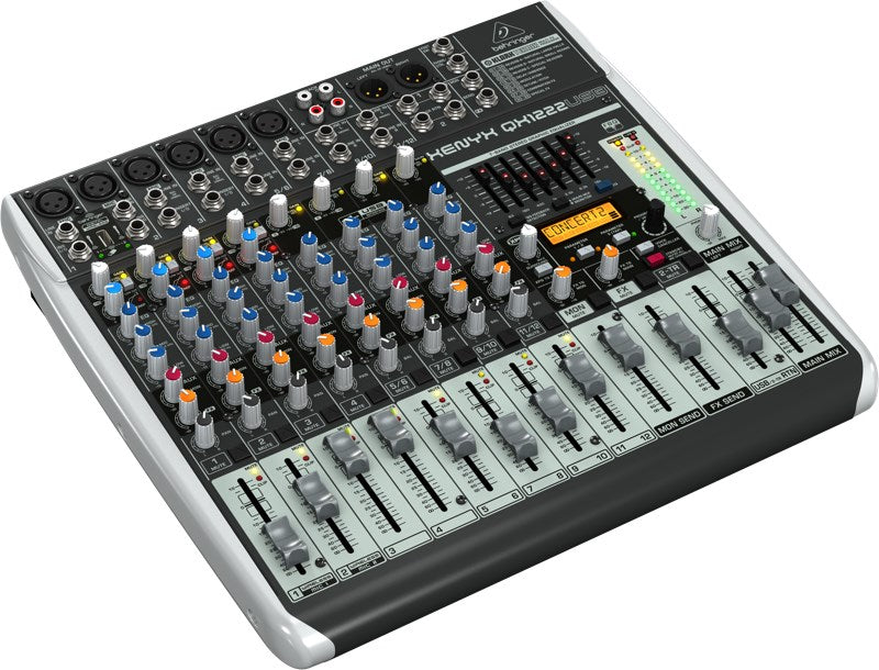 Premium 16-Channel USB Analog Mixer with 4 XENYX Mic Preamps 16-Kanal-USB-Analogmixer 2/2-Bus-Architektur