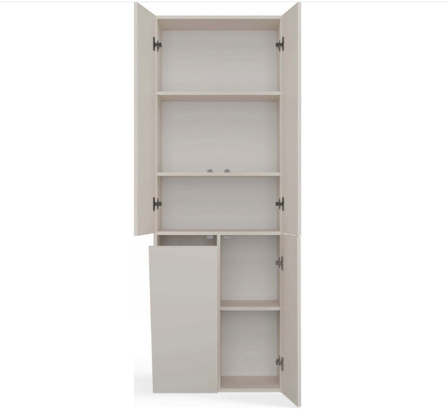 NEL DD 1K Bathroom Cabinet Cashmere Color 60x30x174 cm