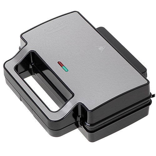 Adler AD 3073 Sandwich Toaster Silver - Black
