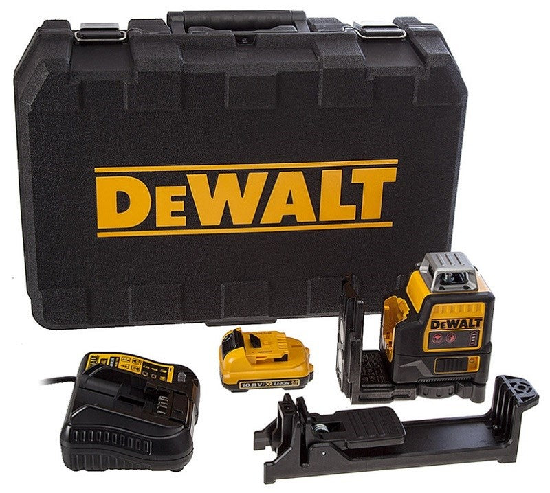 DeWalt Laser Level 10.8V Li-Ion ±4° Accuracy ±0.3 mm/m DCE0811D1R-QW