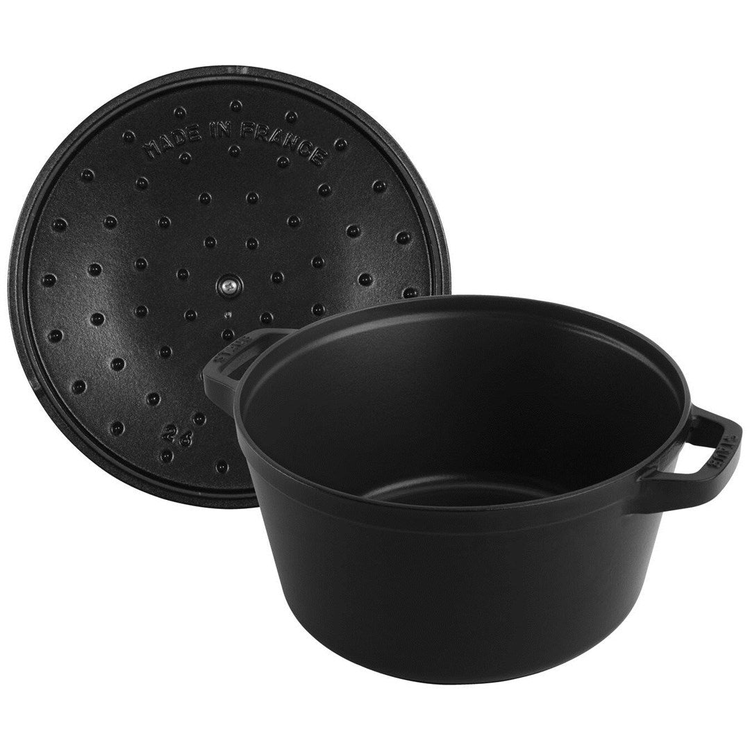 Staub Round Cast Iron Casserole 4.2L Enamelled