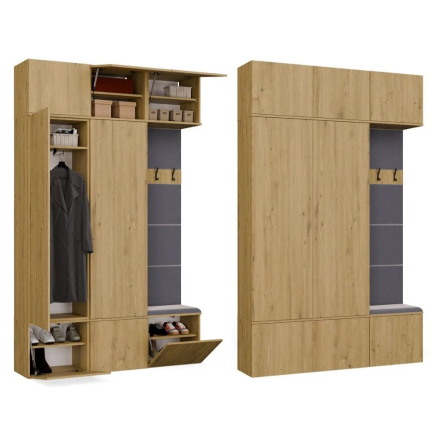 HAGA III 2SZ1W Wardrobe – Artisan Oak