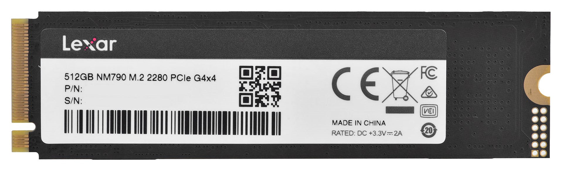SSD Lexar 512GB NM790 M.2 2280 NVMe PCIe intern (LNM790X512G-RNNNG)