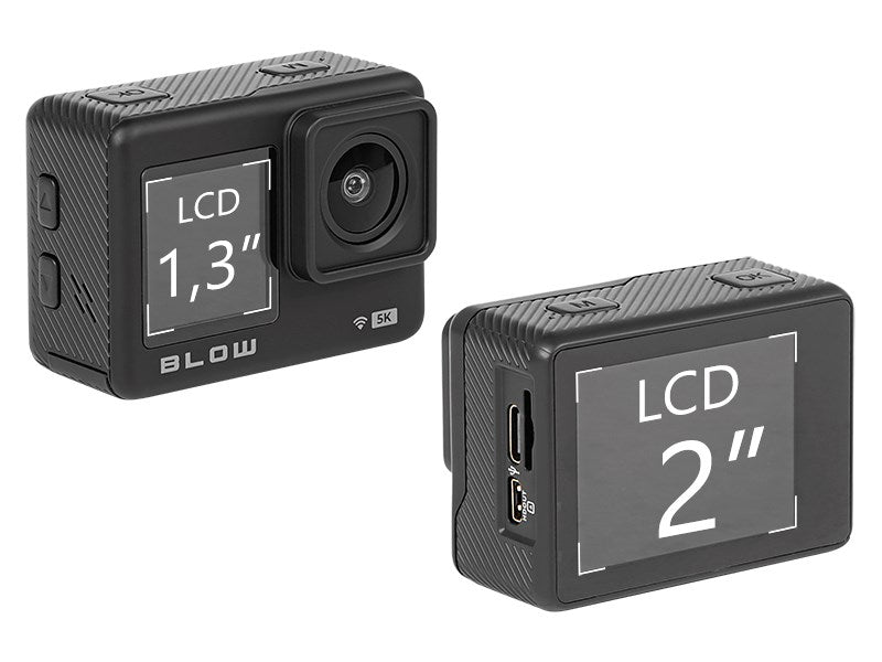 BLOW Action Sports Camera 20 MP 5K Ultra HD 58 g 273 mm x 63 mm x 165 mm 78-568#