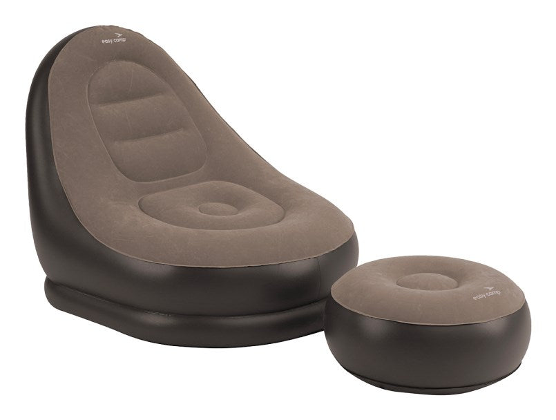 Easy Camp Maple Lounge Inflatable Chair and Footrest - Camping Furniture