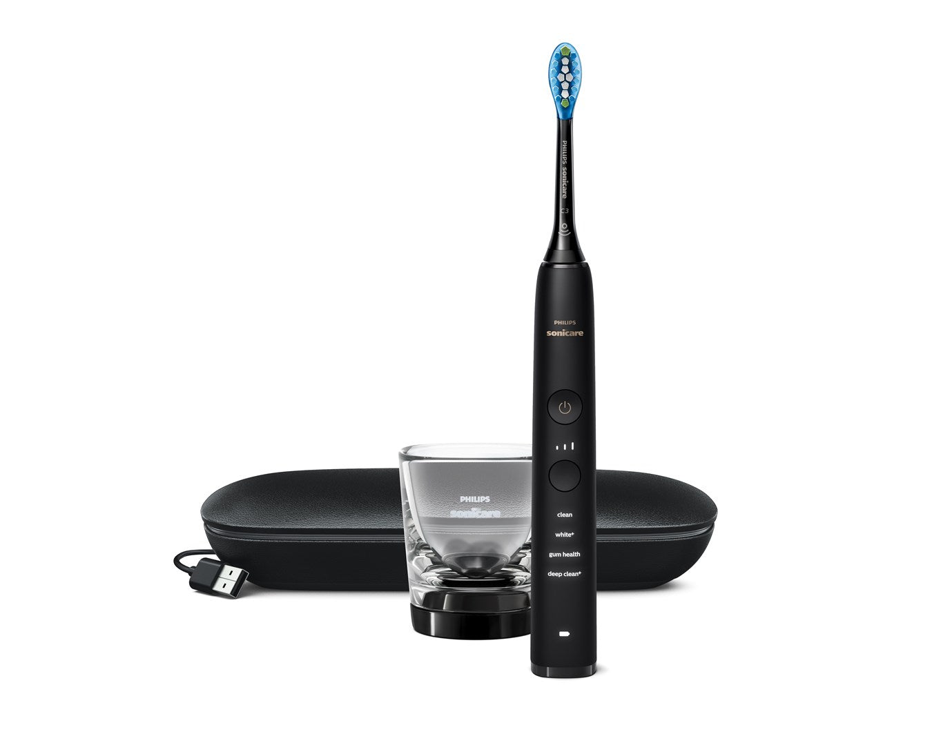 Philips Sonicare HX9911/09 DiamondClean 9000 Black Sonic Toothbrush with 4 Modes (HX9911/09)