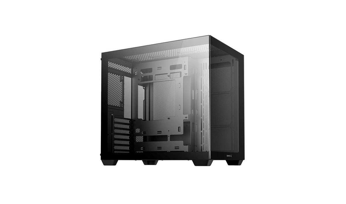 DeepCool CG530 Case Black - Dual Chamber Design - Tempered Glass - ATX - CG530