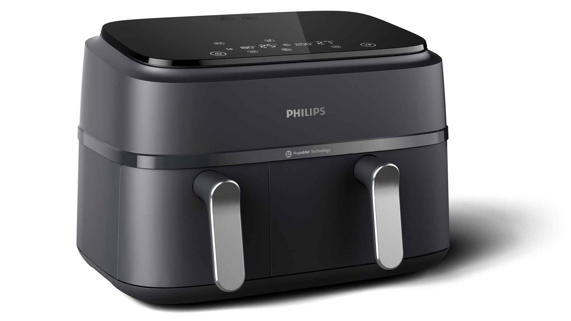 Philips NA351/00 Air Fryer 2750W 9L Double Basket Black/Silver