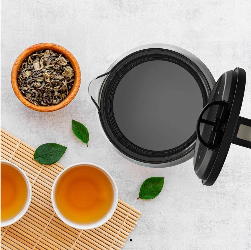 Black+Decker Electric Kettle 1.7 L Glass Body Stainless Steel Base BXKE2206E ES9580090B