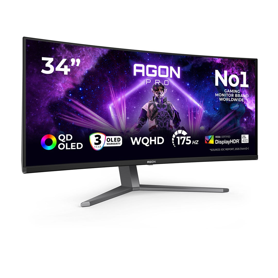 AOC Monitor 34" Curved 3440x1440 175Hz Model AG346UCD