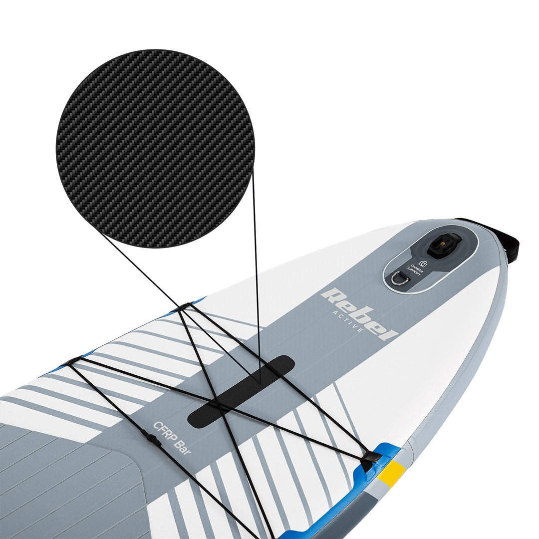 Rebel Inflatable SUP Board PRO White RBA-4518-WH Weight: 17300 g Max Capacity: 220 kg