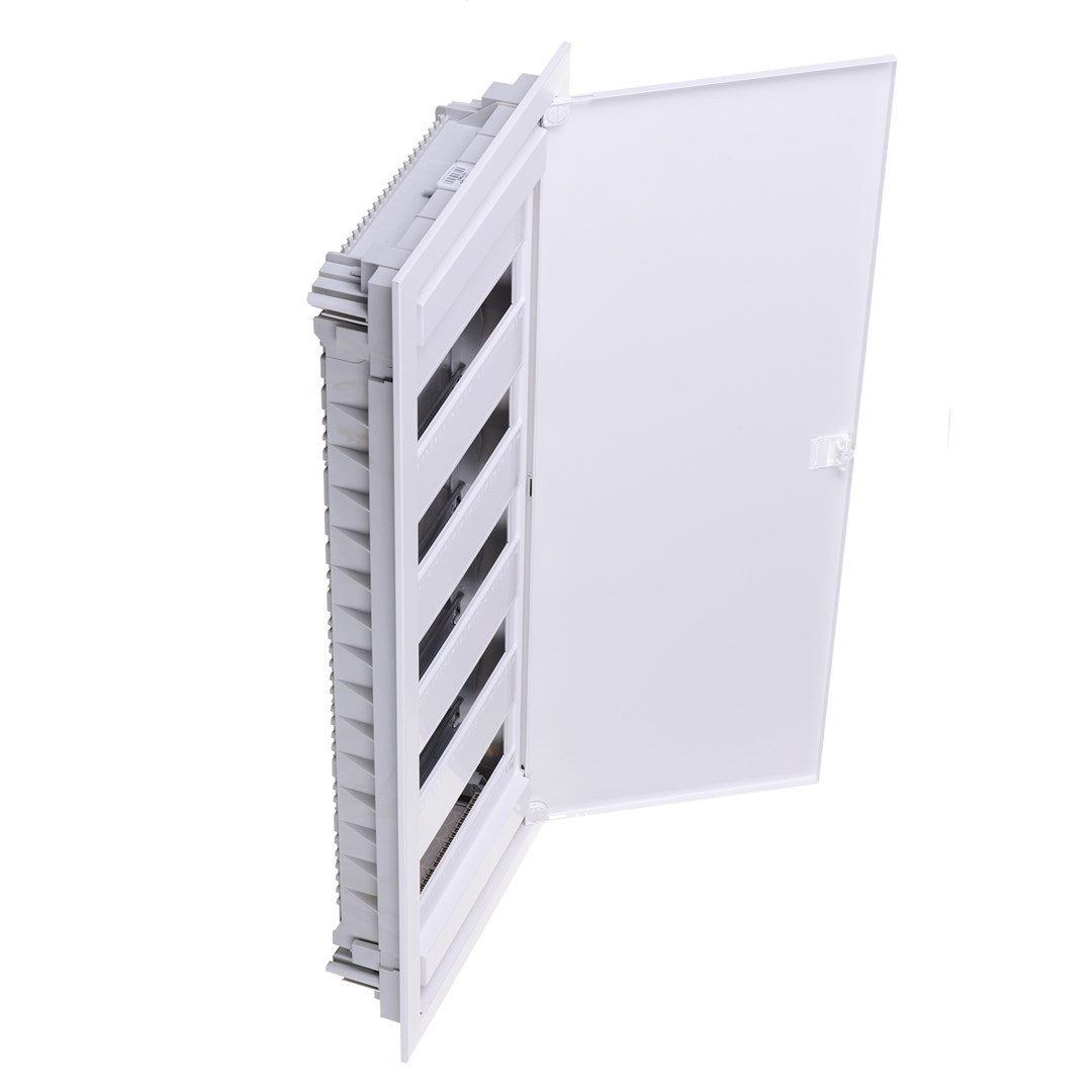 PLASTIC INSTALLATION ENCLOSURE WITH METAL DOOR  FLUSH-MOUNTED  IP40  5 ROWS  60 NOARK PMF 60 107262 MODULES