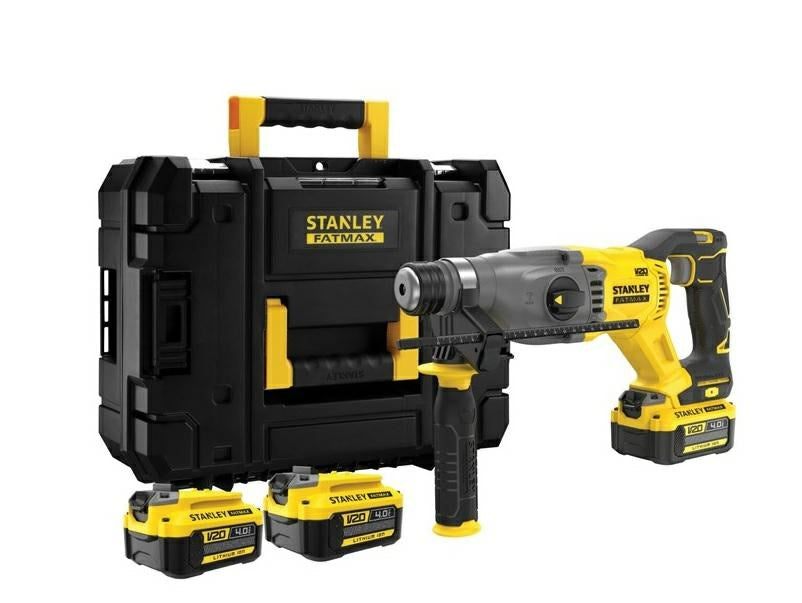 STANLEY SDS+ Hammer Drill 18V V20 2x4Ah Case