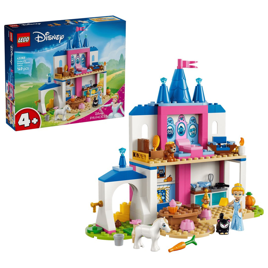 LEGO Building Blocks Cinderella Animal Friends Castle Set 43283 - 149 Pieces, 1 Minifigure