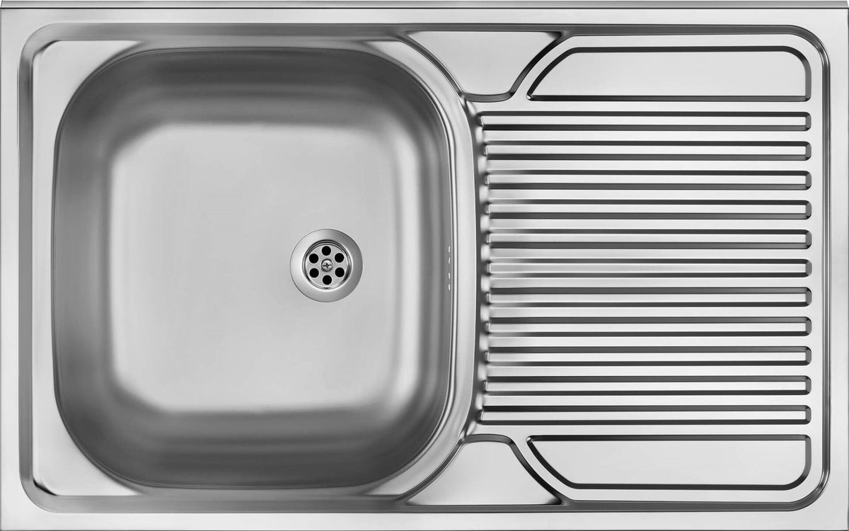 Deante Steel Sink One-Bowl Right Drainer 800x500x170 mm ZM5 311P