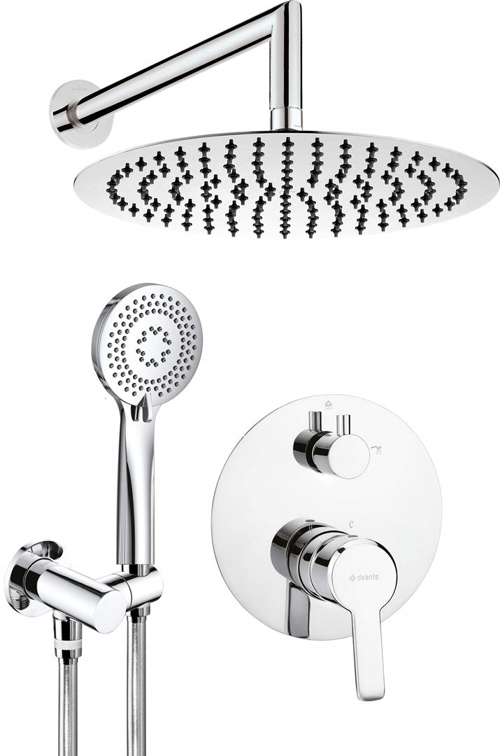 Deante Concealed Shower Set Chrome Arnika