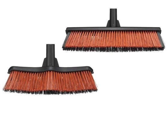 Fiskars Broom Indoor Soft Hard Bristles Aluminum 480 mm Model 1025926