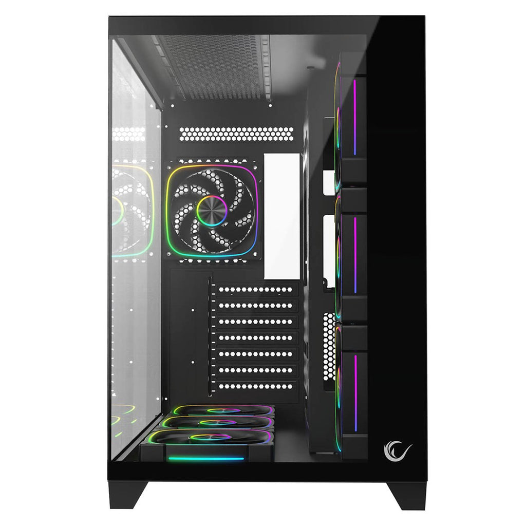 RAMPAGE PC CASE WITH TEMPERED GLASS Black
