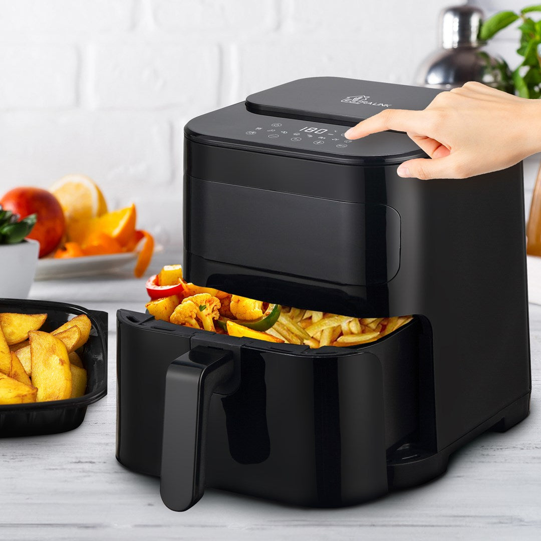 Extralink Hot Air Fryer 5.2 L 1600W 290 mm x 375 mm x 341 mm Model EX.34512