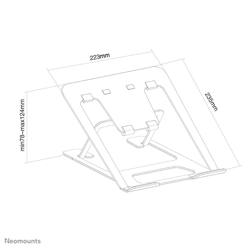 Neomounts NSLS085GREY Height-Adjustable Notebook Stand